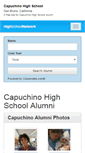 Mobile Screenshot of capuchinohighschool.net